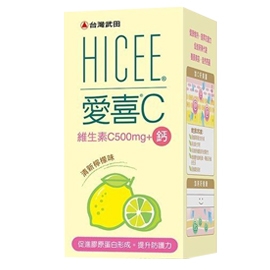 台灣武田-HICEE愛喜維生素C+鈣口嚼錠