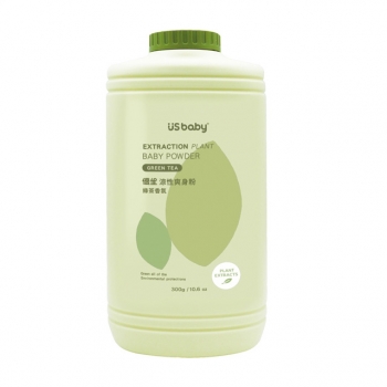 優生涼性爽身粉300g-綠茶香氛