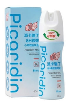 叮寧8H小黑蚊防蚊液80ml (派卡瑞丁)